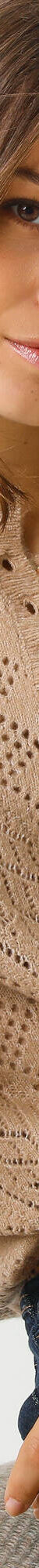 Pull col tunisien en maille ajourée (naturel) Pull col tunisien en maille ajourée (naturel)